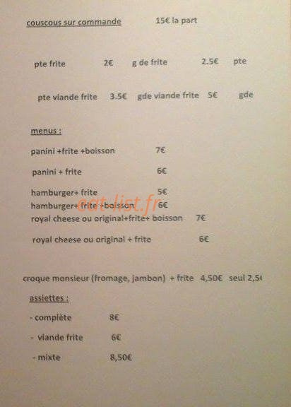 Royal sandwich & pizza — carte page 3