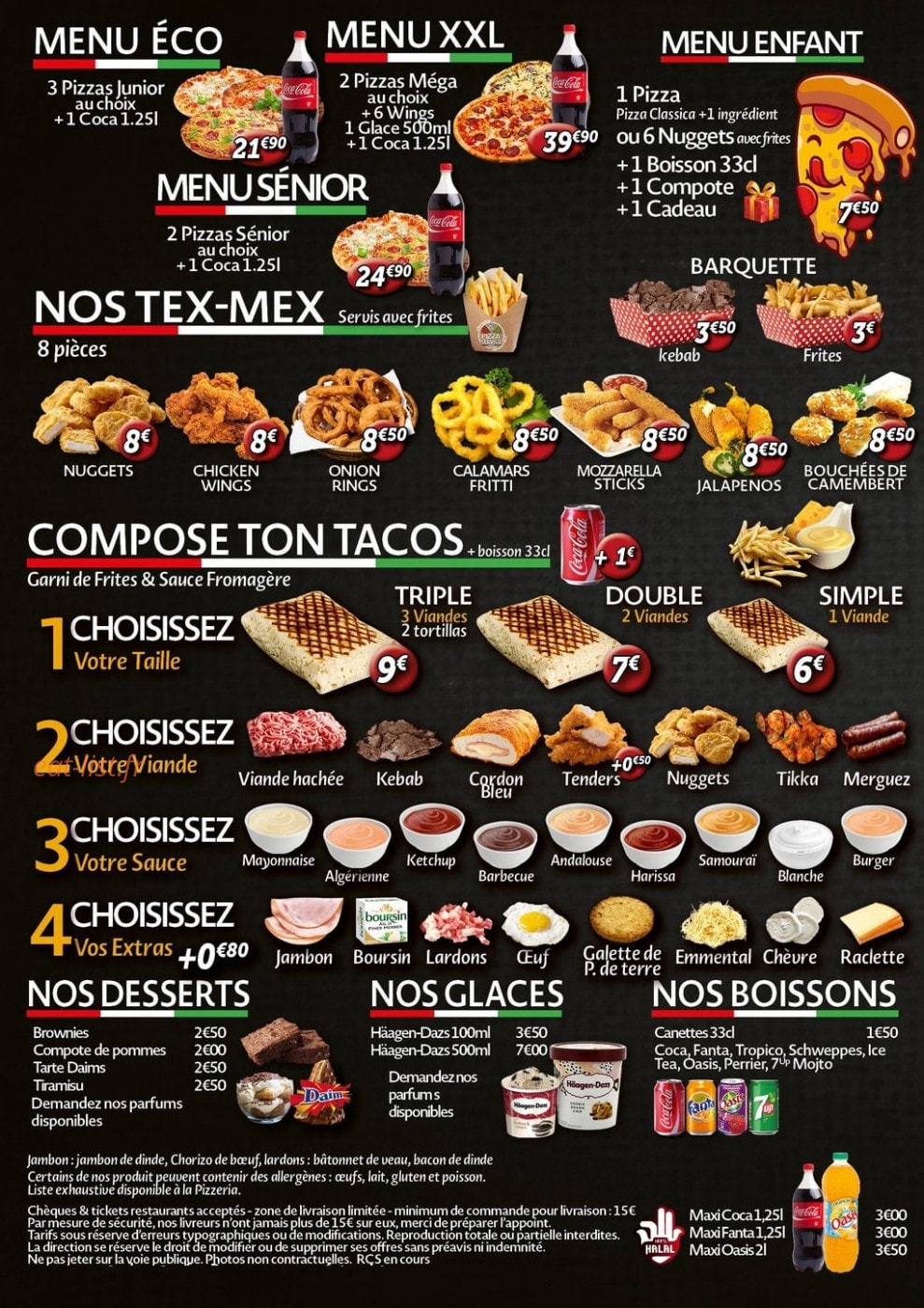 Pizza Service — carte page 4