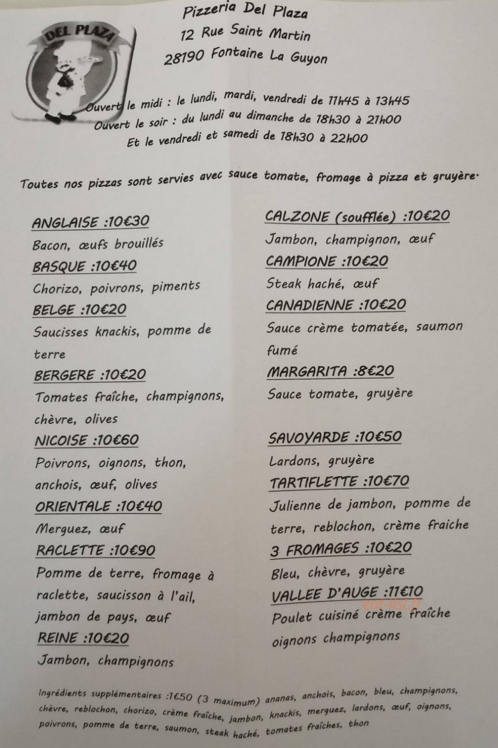 Del Plaza — carte page 1