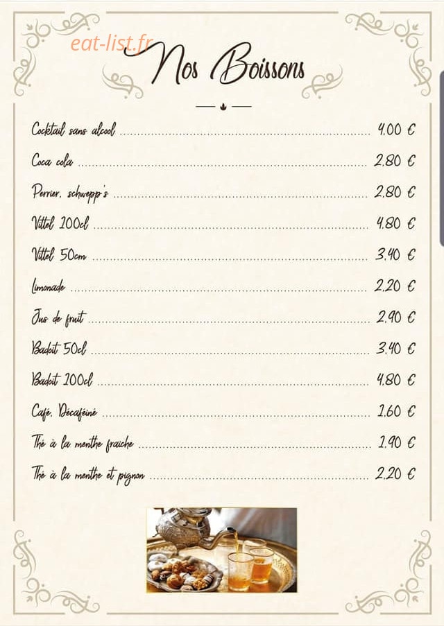 L'Etoile de Marrakech — carte page 6