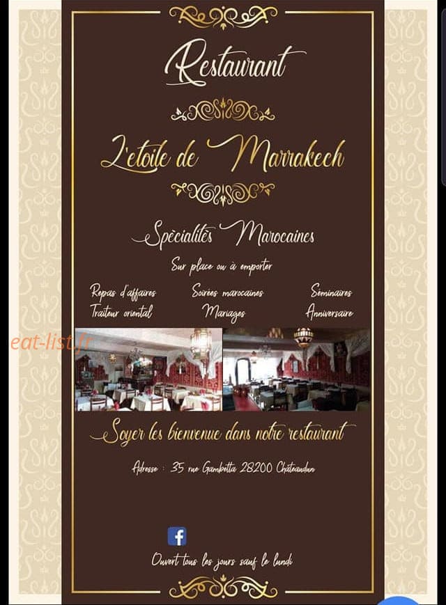 L'Etoile de Marrakech — carte page 1