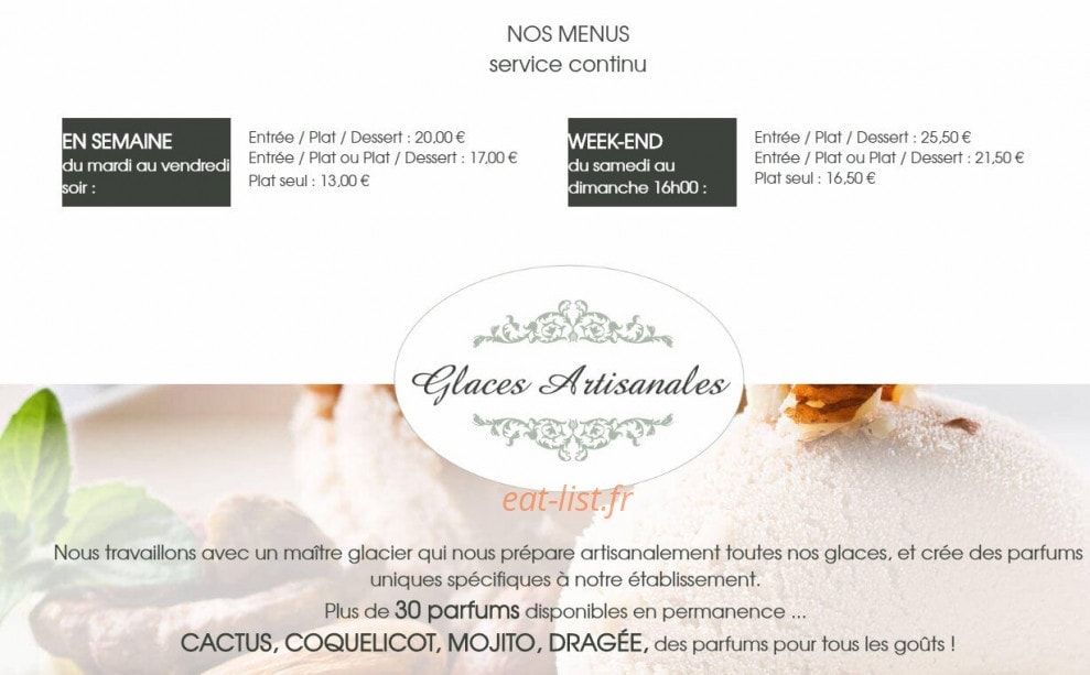 La Bonne Adresse — carte page 1