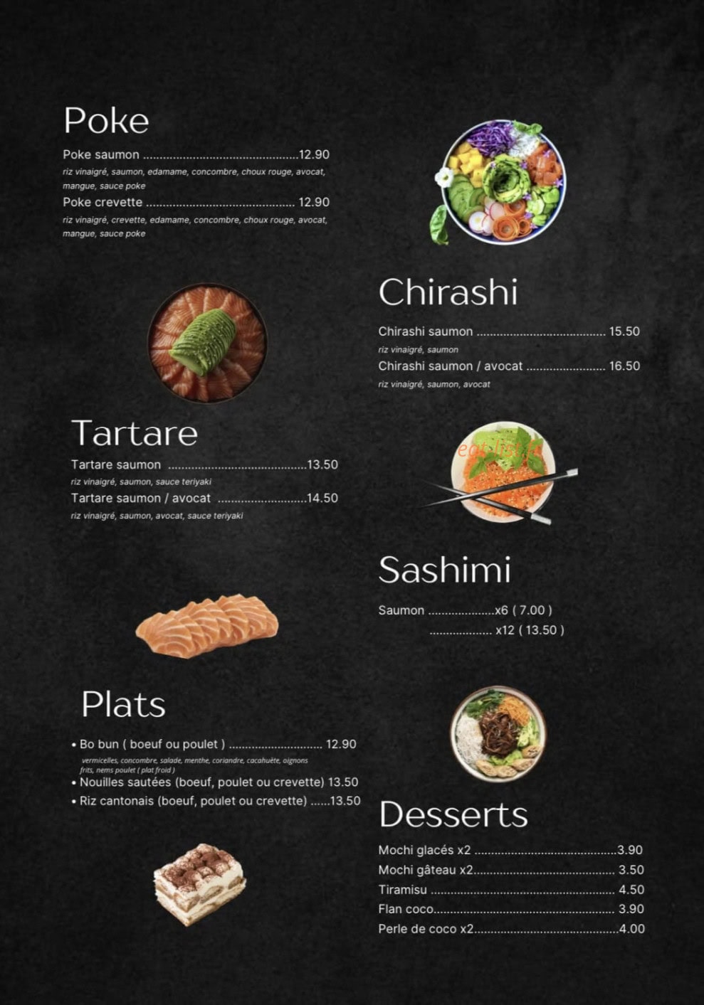 Sushi’Lys — carte page 2