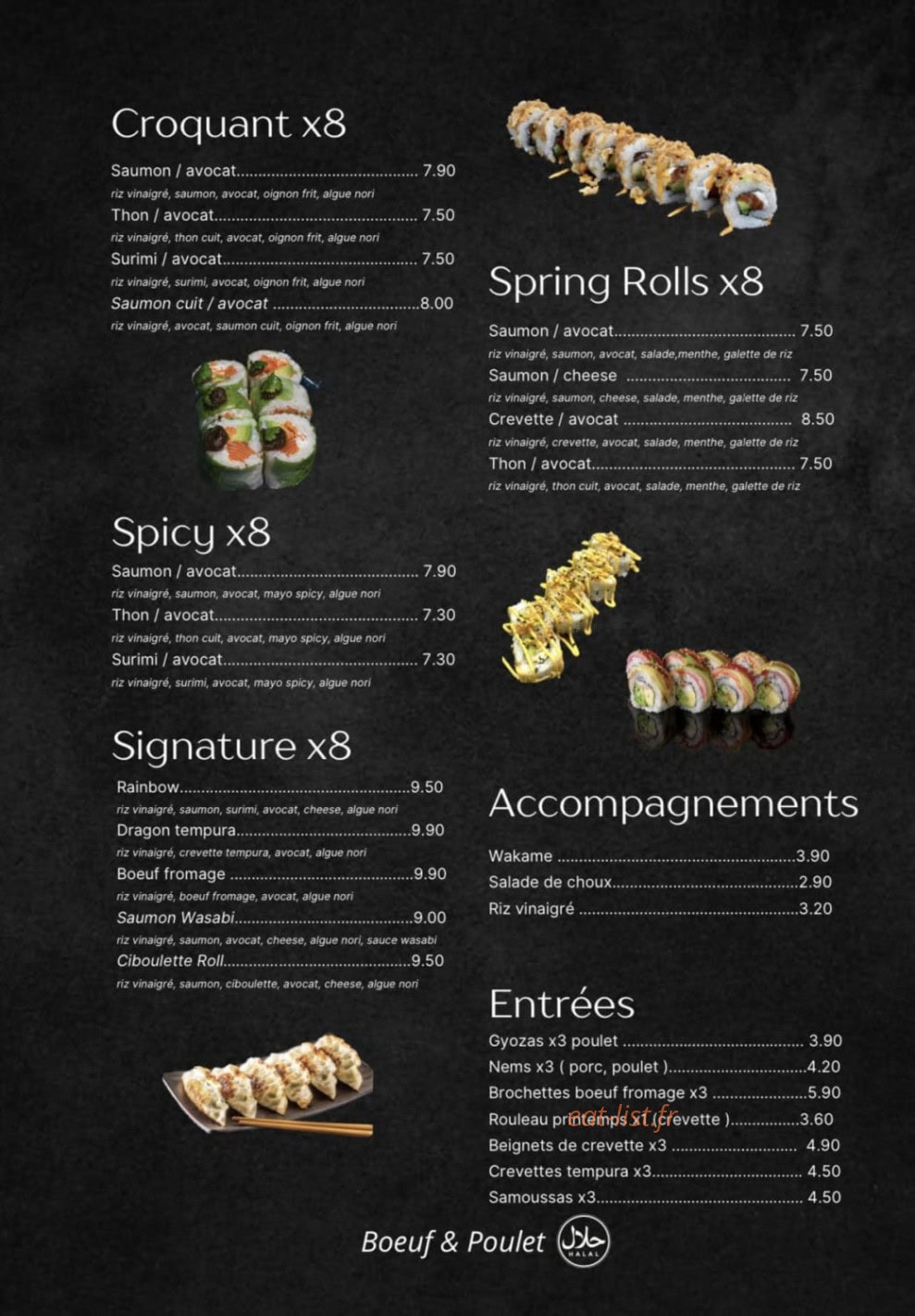 Sushi’Lys — carte page 4