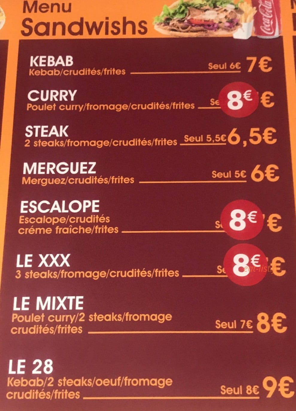 Feelings foods — carte page 3