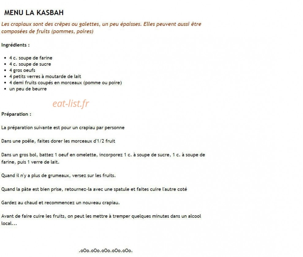 La kasbah — carte page 1