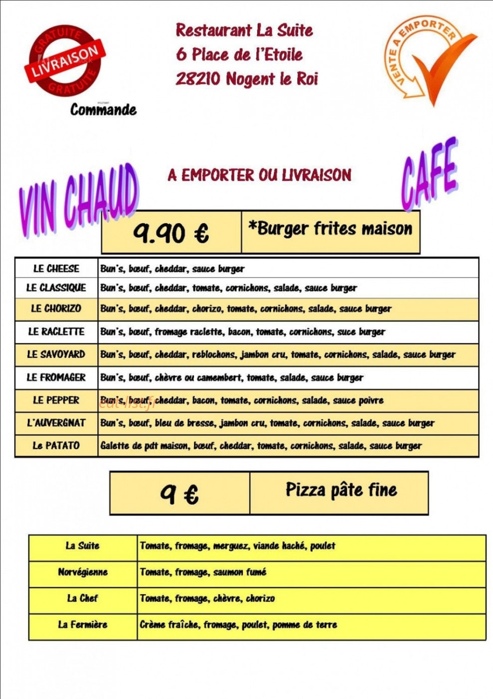 La Suite — carte page 2