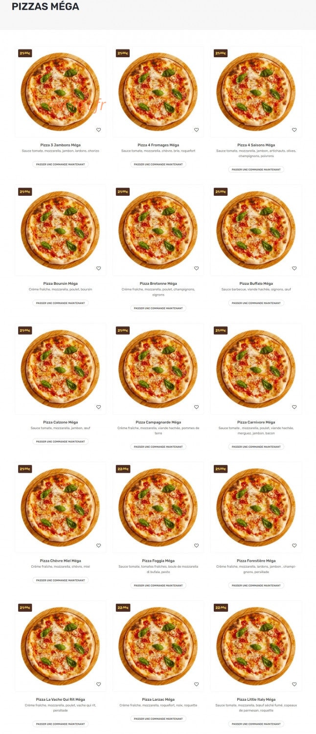 Larri's Food — carte page 5