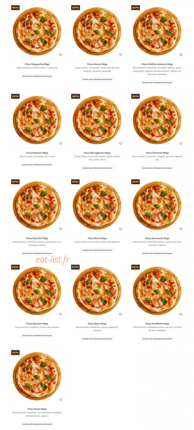 Larri's Food — carte page 6