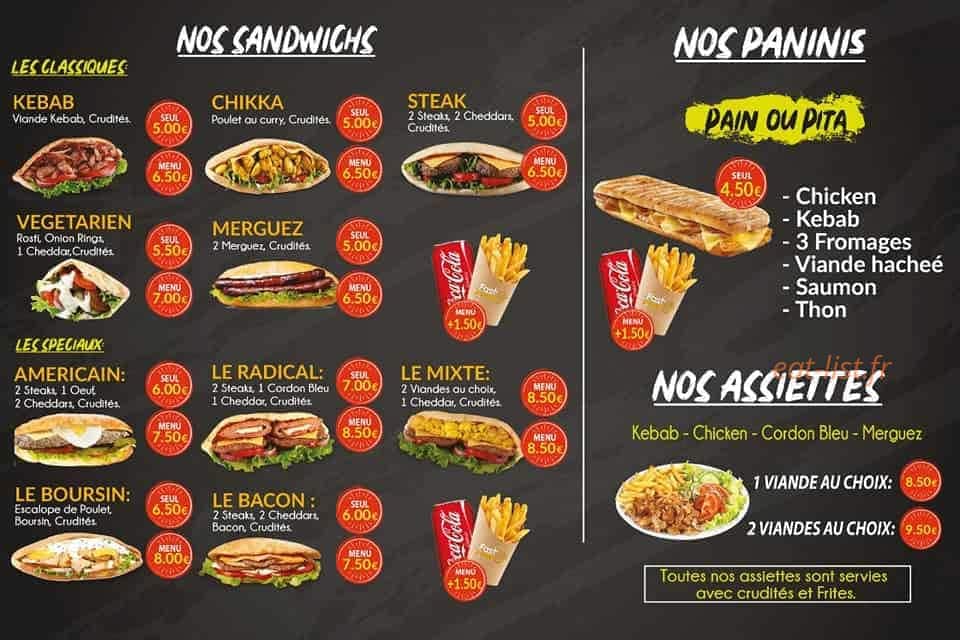 Fast n’good — carte page 3