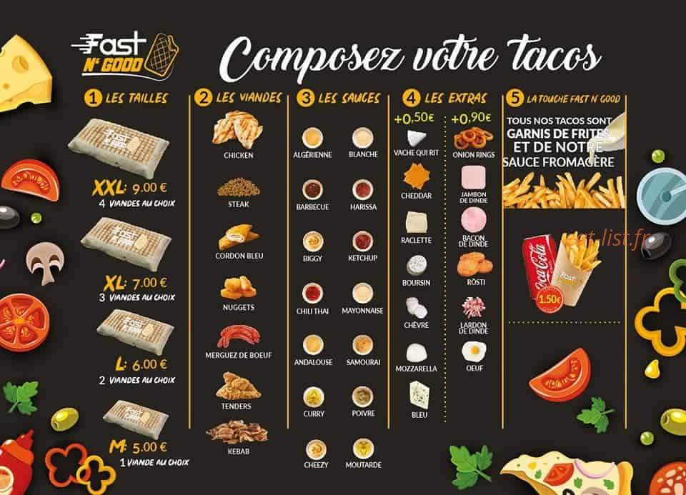 Fast n’good — carte page 2