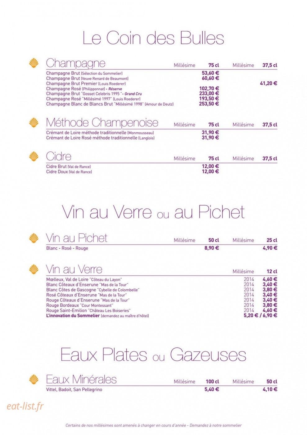 Le saint-jacques — carte page 6