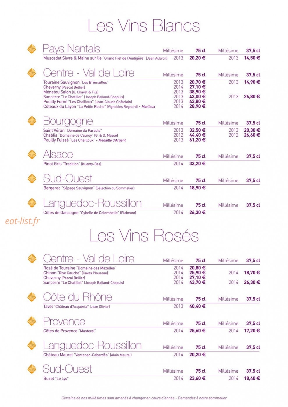 Le saint-jacques — carte page 4