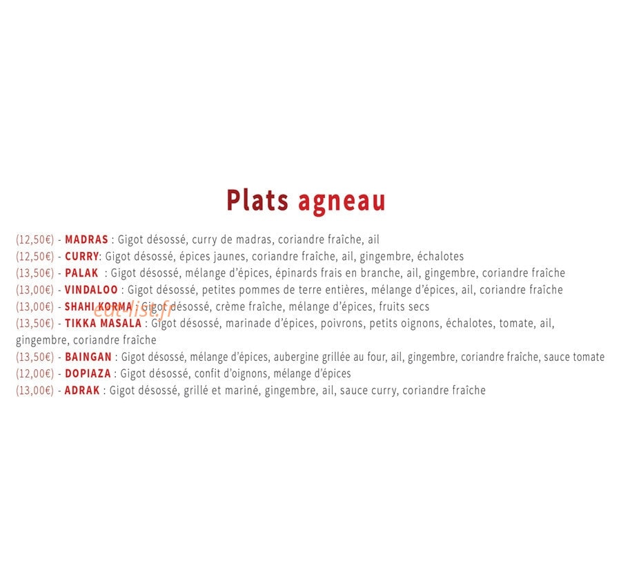 Namaste — carte page 6