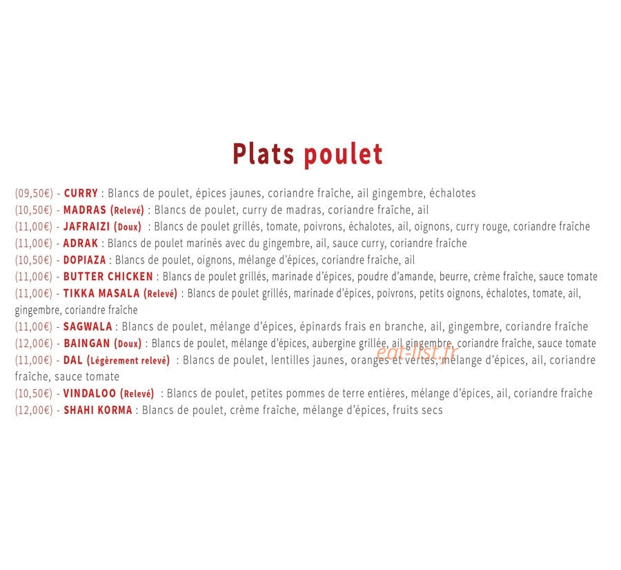 Namaste — carte page 5