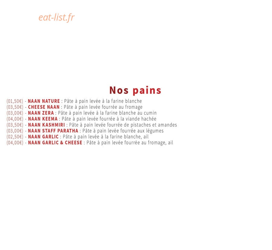 Namaste — carte page 4