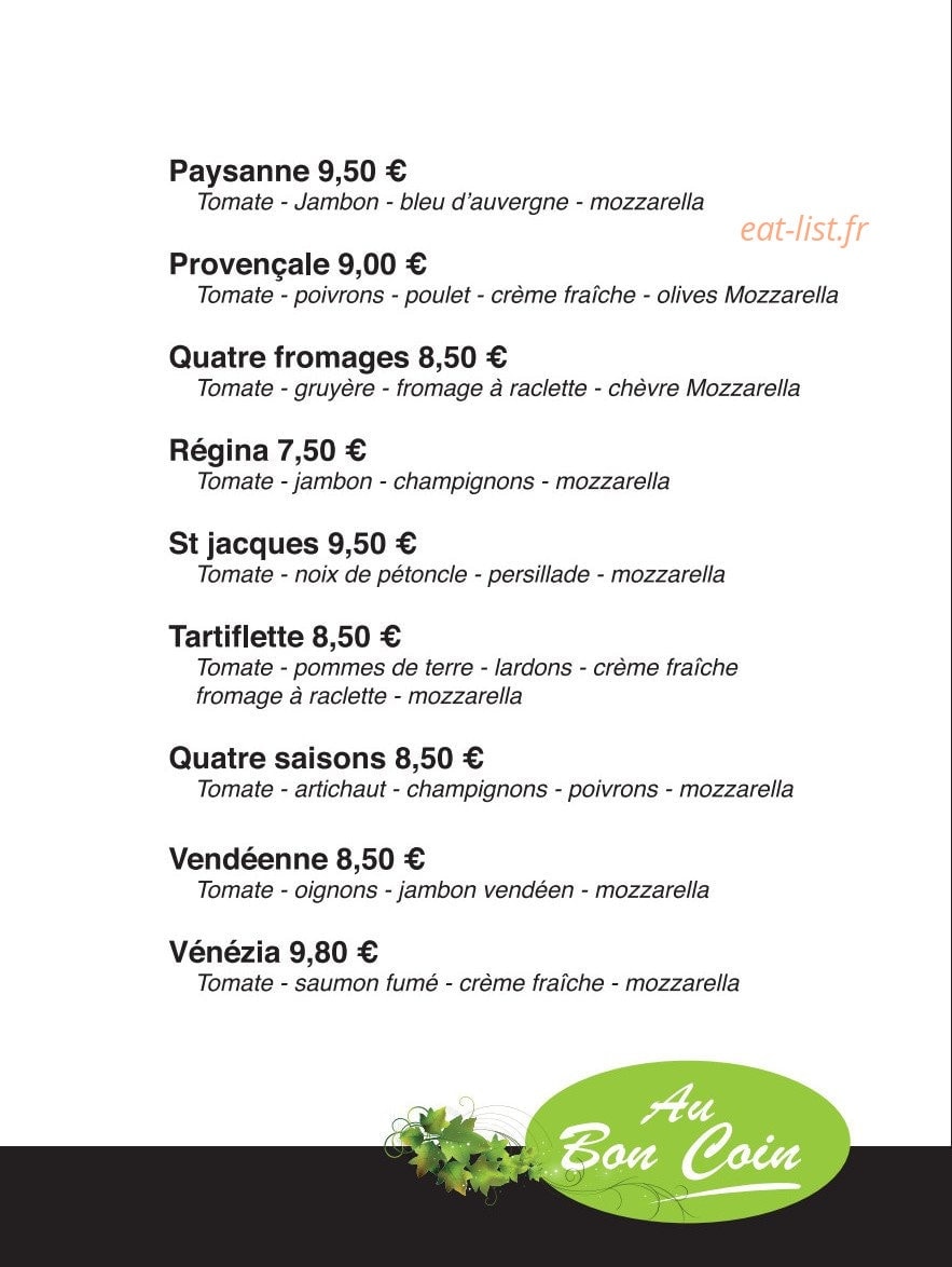 Au Bon Coin — carte page 2