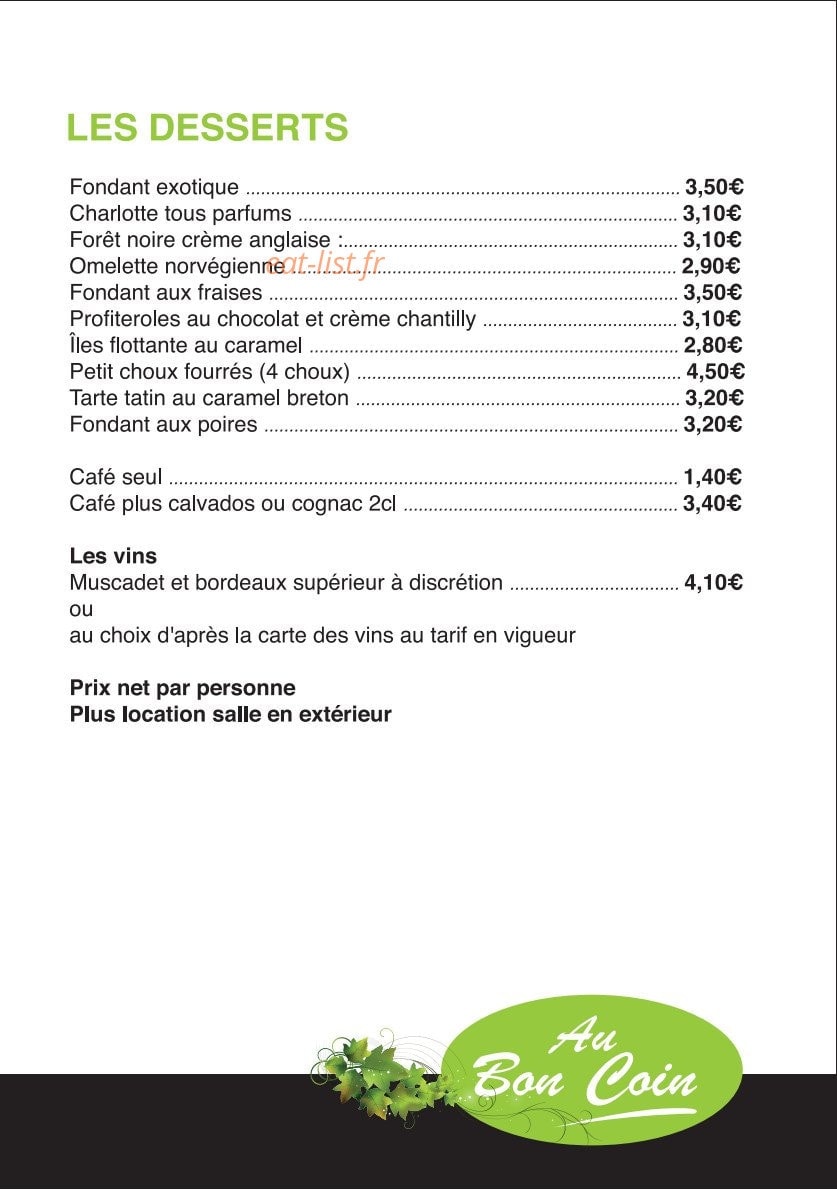 Au Bon Coin — carte page 7