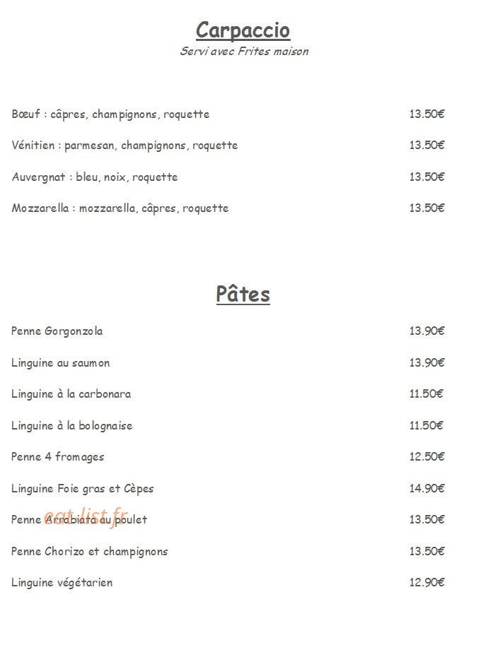 Rital café — carte page 4