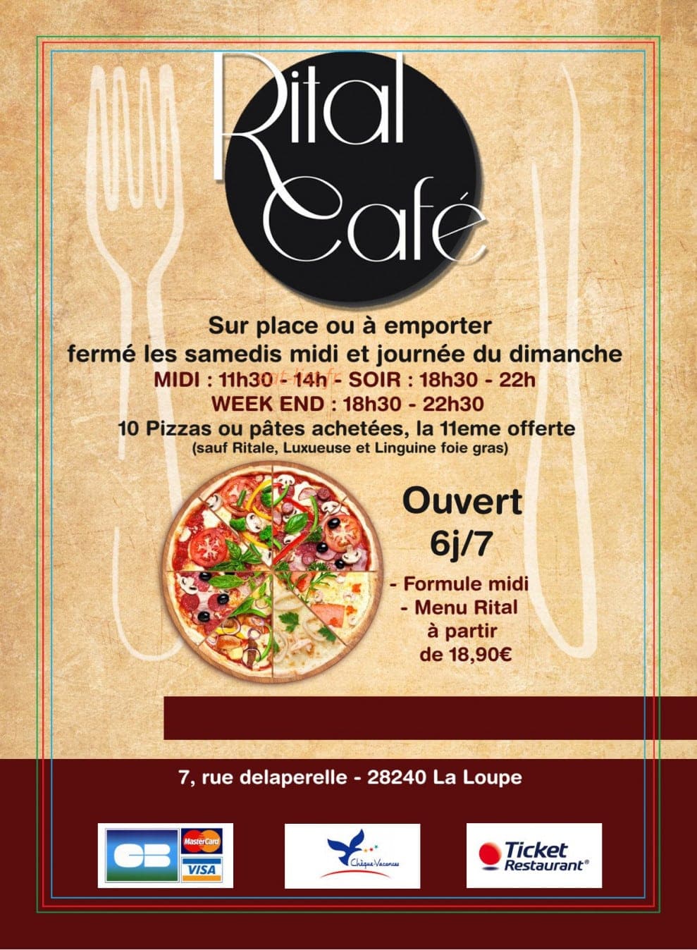 Rital café — carte page 1