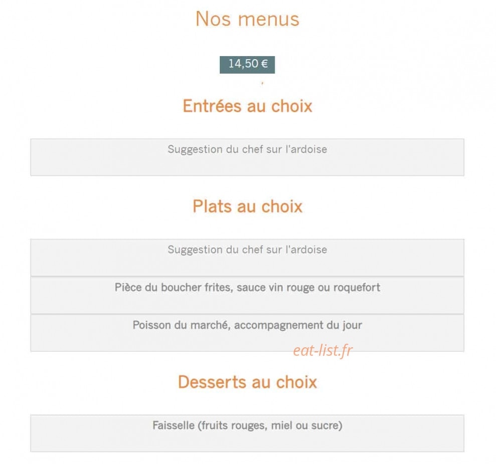 Auberge Du Moulin à Vent — carte page 3
