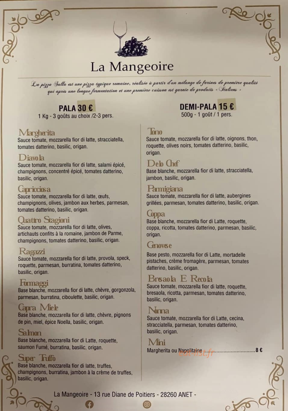 La Mangeoire — carte page 1