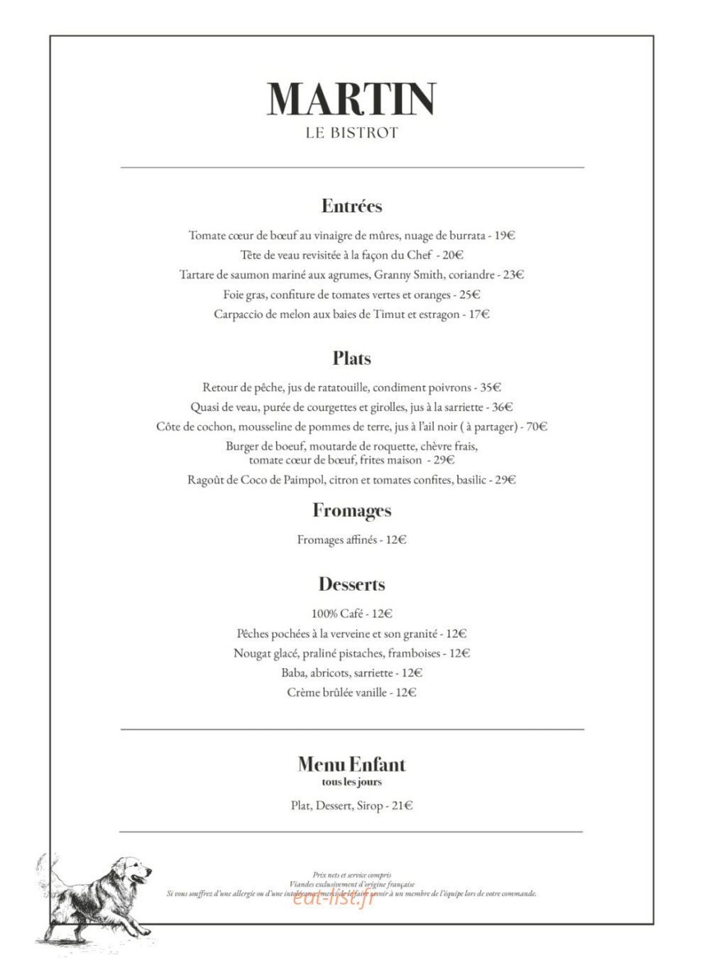 Martin — carte page 1