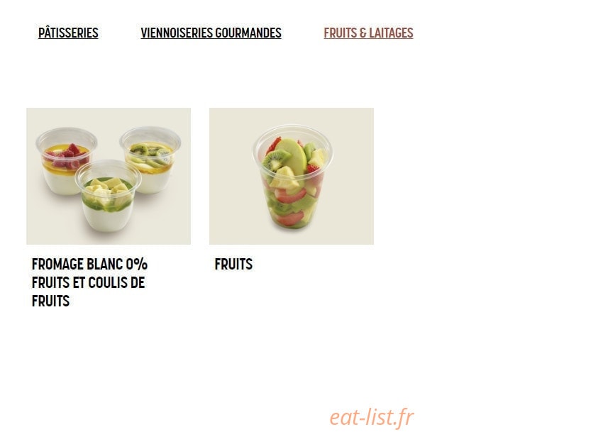 Brioche Dorée — carte page 6