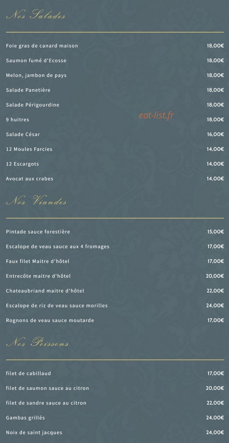 La Panetiere — carte page 2