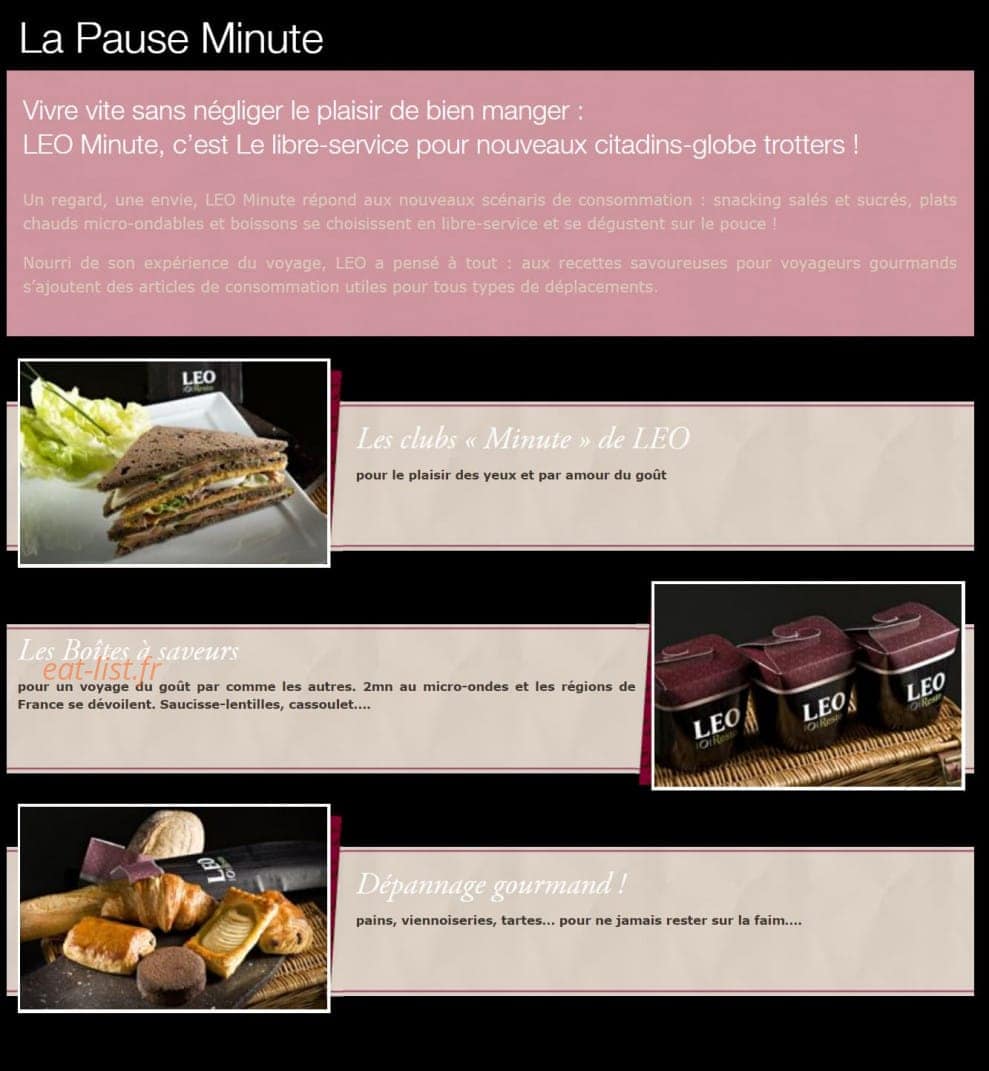 Leo Resto — carte page 6