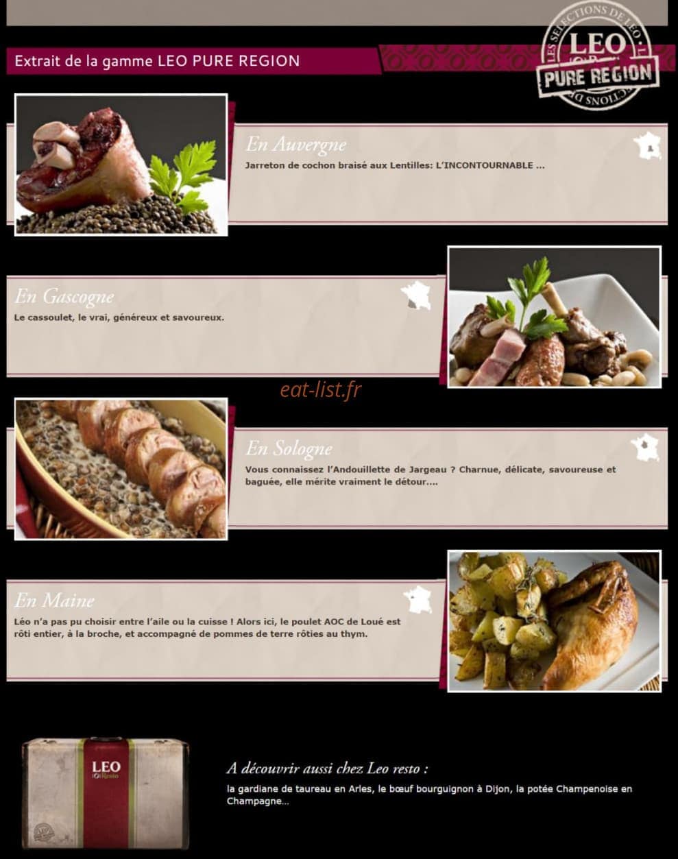 Leo Resto — carte page 3