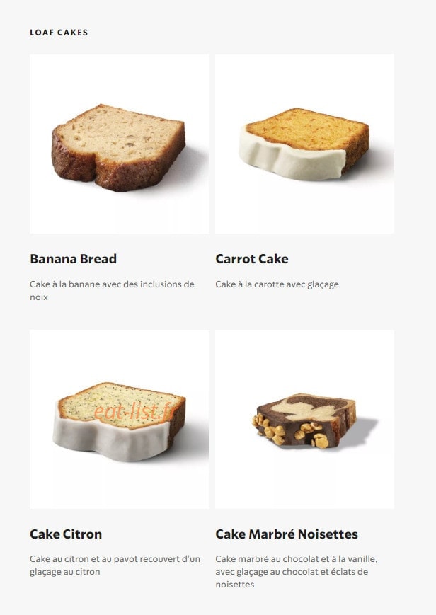Starbucks Coffee — carte page 23