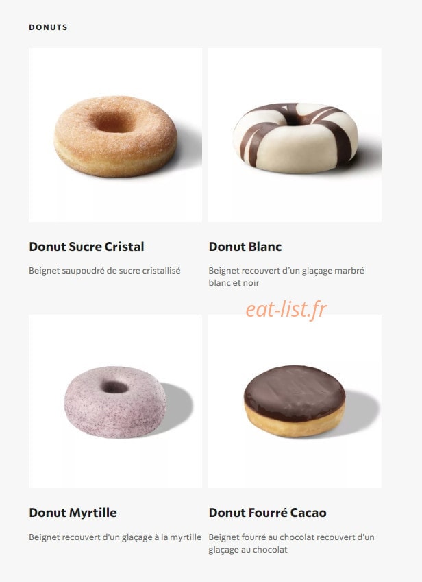 Starbucks Coffee — carte page 22