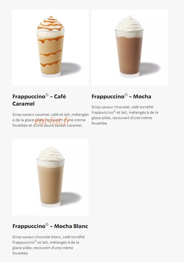 Starbucks Coffee — carte page 9