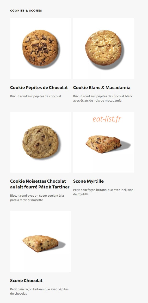 Starbucks Coffee — carte page 21