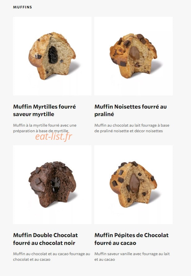 Starbucks Coffee — carte page 20