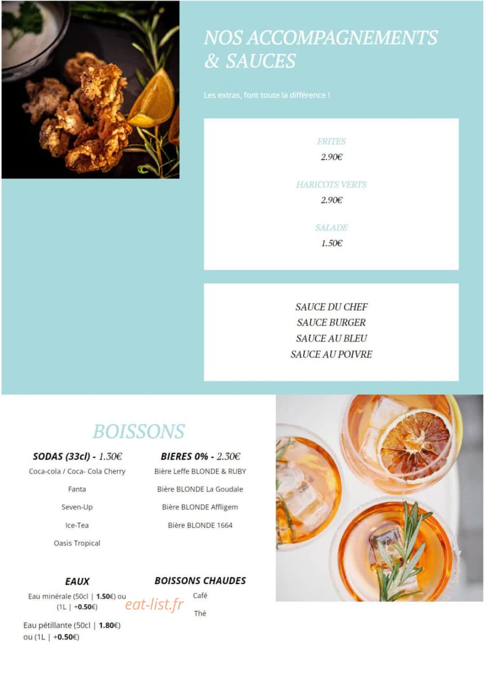 Le Rest'o de la Tour — carte page 2
