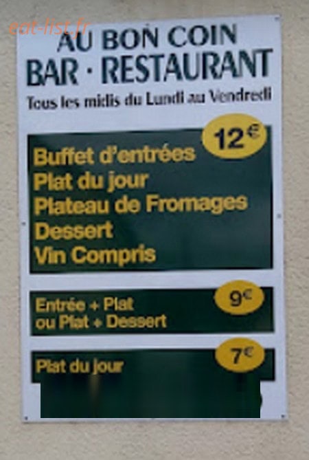 Au Bon Coin — carte page 1
