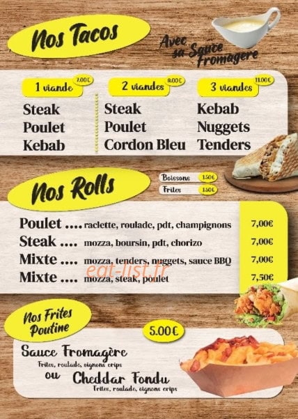 Snack de la fontaine — carte page 4