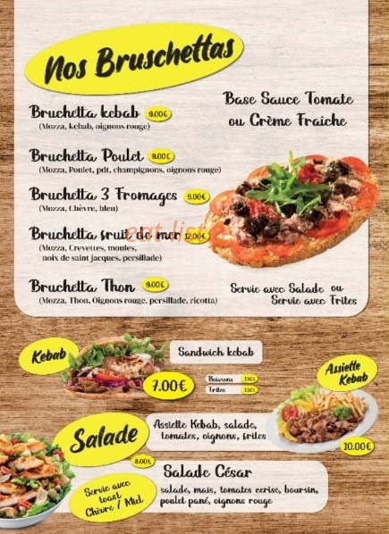 Snack de la fontaine — carte page 3