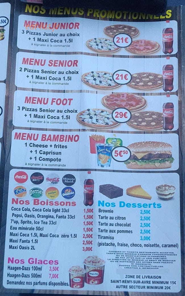Allo Pizza — carte page 6