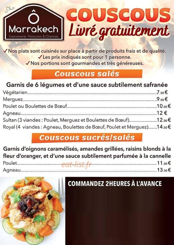 Ô Marrakech — carte page 1