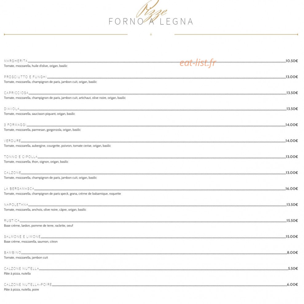 La Bergamasca — carte page 3