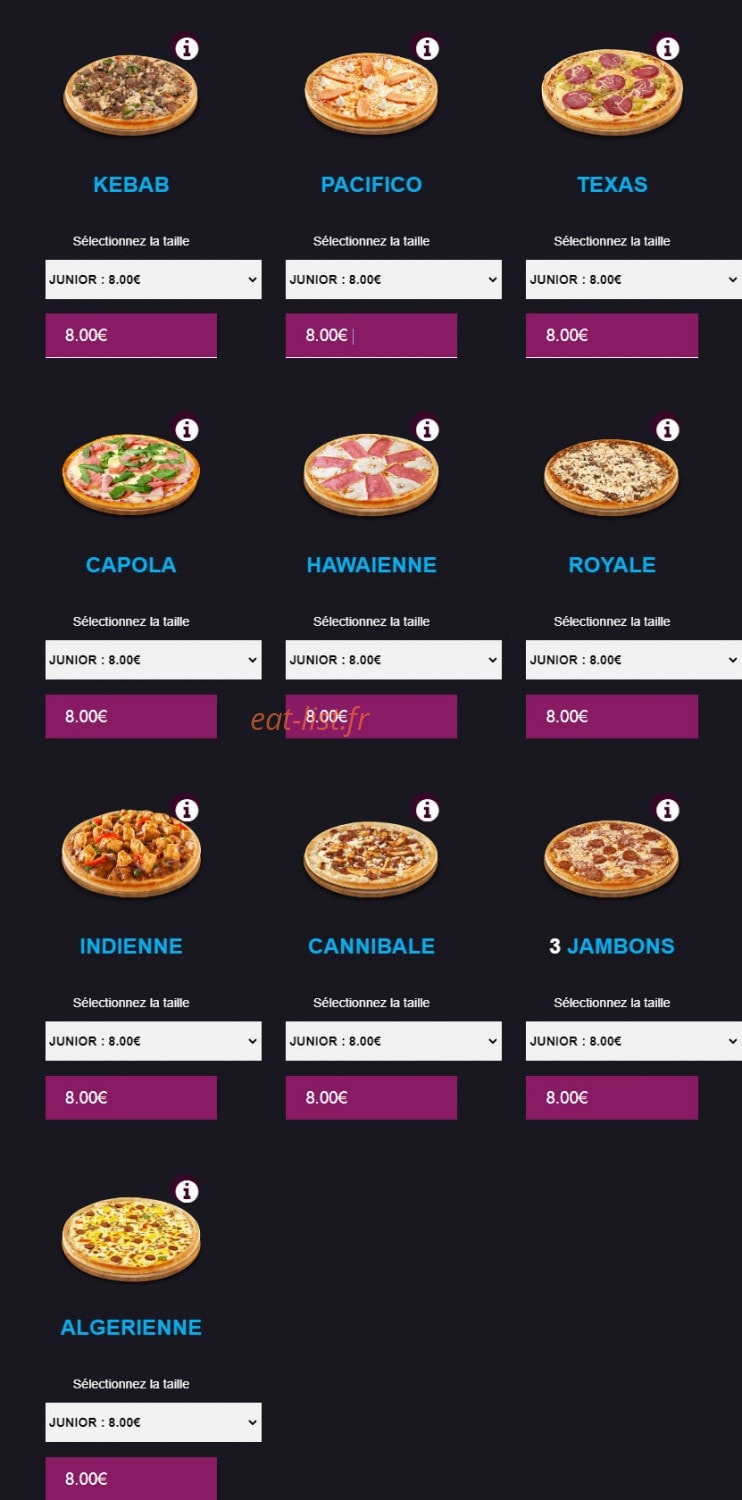 Pizza Andiamo — carte page 4