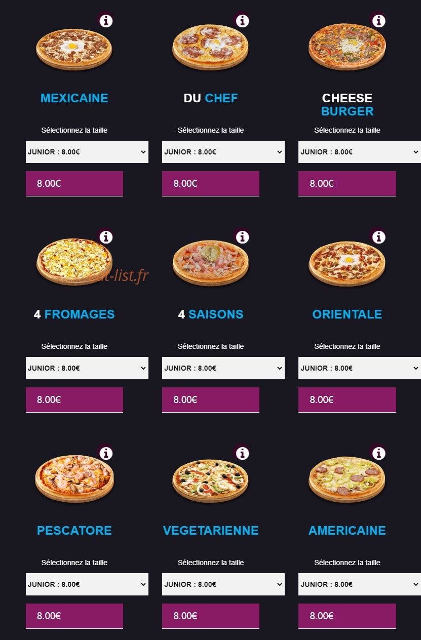 Pizza Andiamo — carte page 3