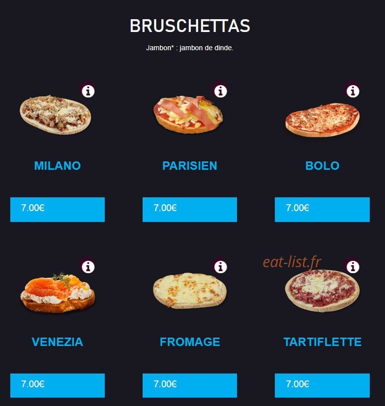 Pizza Andiamo — carte page 8