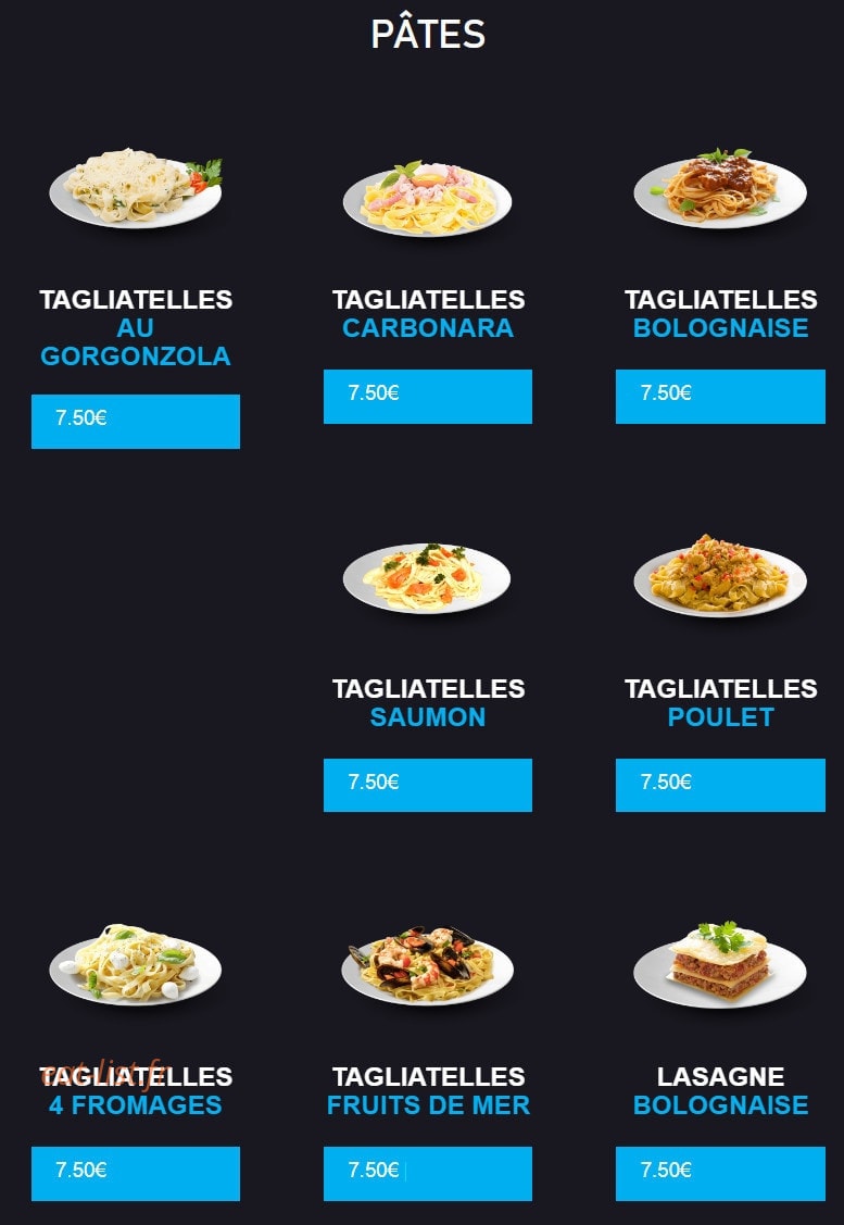 Pizza Andiamo — carte page 7