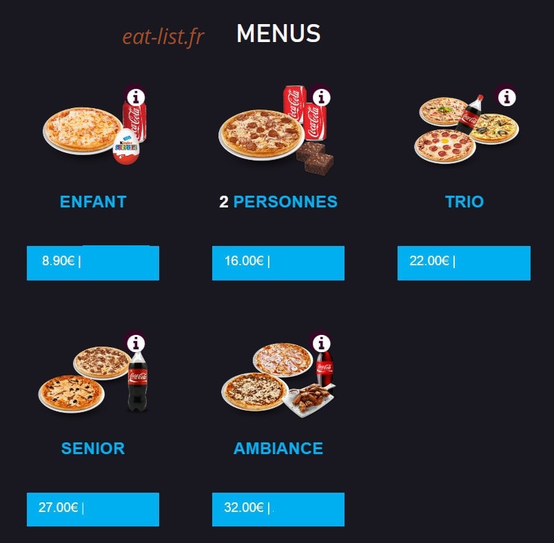 Pizza Andiamo — carte page 1