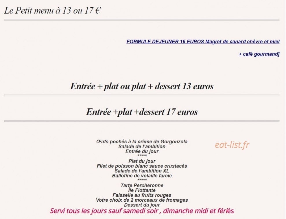 Auberge les vallées du perche — carte page 4