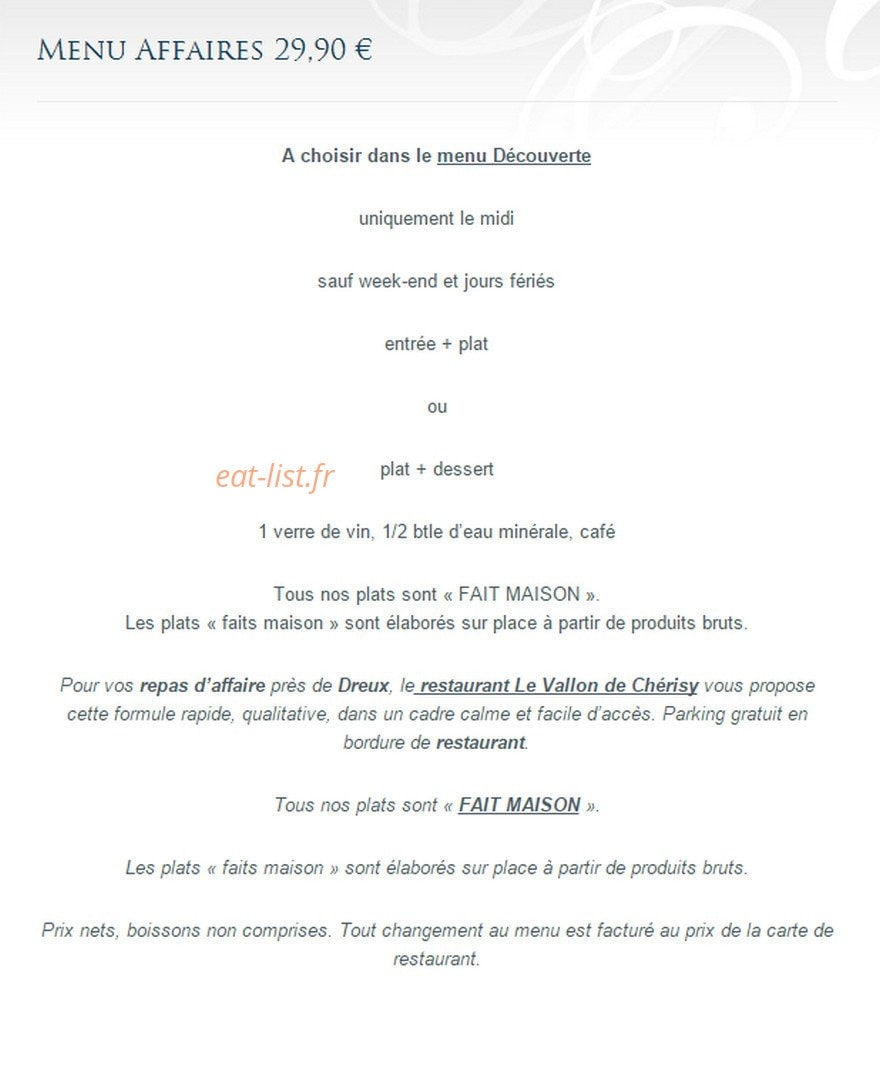 Le Valloon De Cherisy — carte page 1